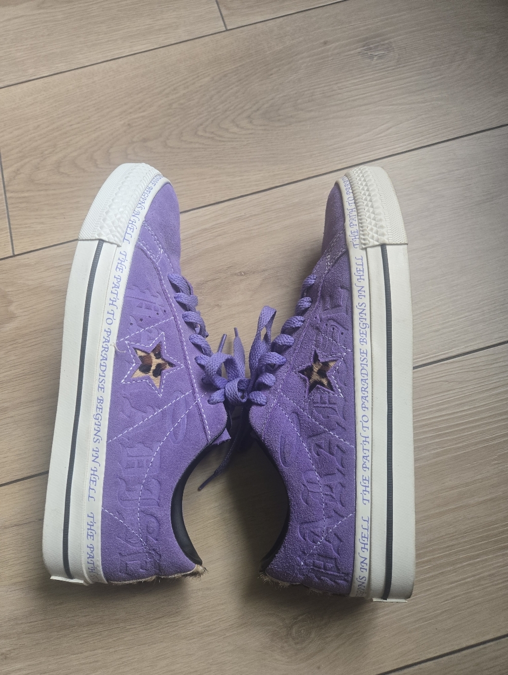 Converse x Sean Pablo One Star Pro Ox Skate Shoe Purple  Size Womens 8.5 Mens 7 - Picture 8 of 10